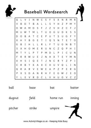 Cricket Word Search