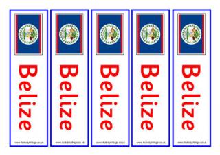 Belize Bookmarks