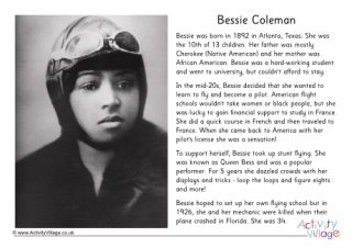 Fly Like Bessie Coleman Black History Month' Water Bottle