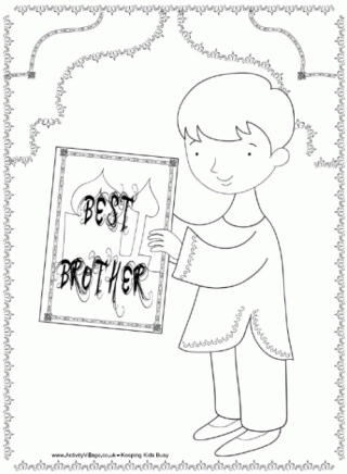 best brother coloring pages