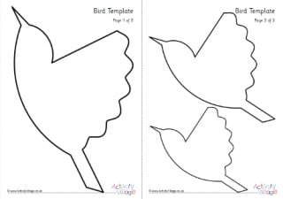 printable bird outline template