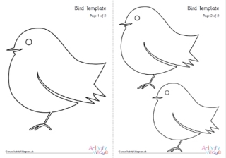 printable bird outline template