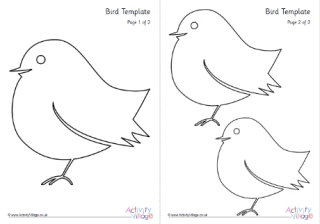 bird outline for craft