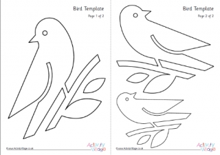 printable bird outline template