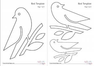 bird outline for craft