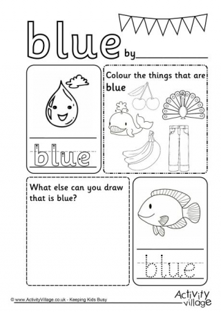 blue things for kids