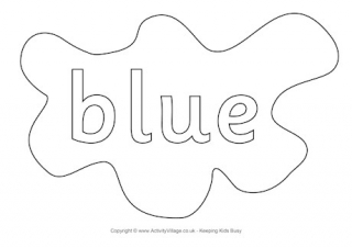 blue coloring pages