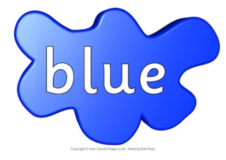 Blue Poster Splats