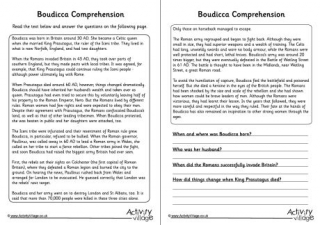 FREE Boudicca KS2 Picture and Discussion Cards — PlanBee