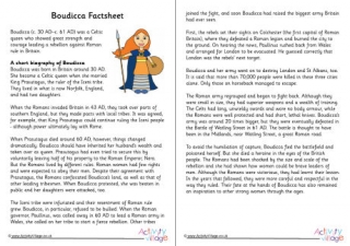 FREE Boudicca KS2 Picture and Discussion Cards — PlanBee