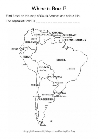 Brazil Location Worksheet