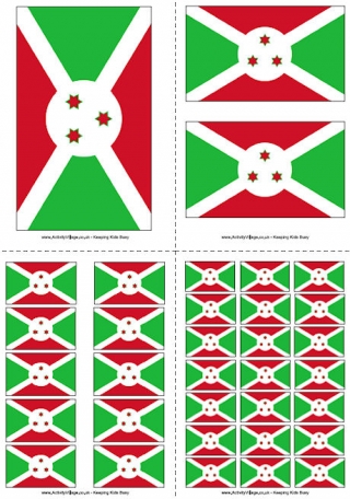 Download Burundi Flag Colouring Page