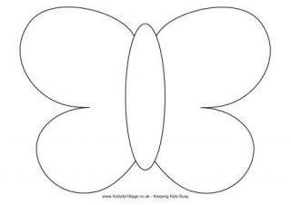 Simple Butterfly Template
