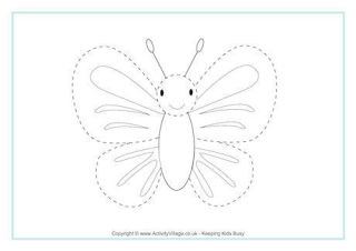 Butterfly Tracing Page