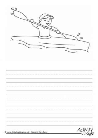 Canoeing Story Paper