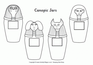 Ancient Egypt Map Colouring Page