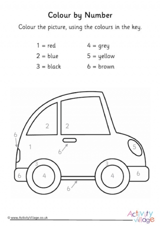 Transport Colour by Number