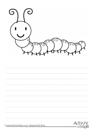 Caterpillar Story Paper
