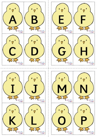 Chick Alphabet Cards