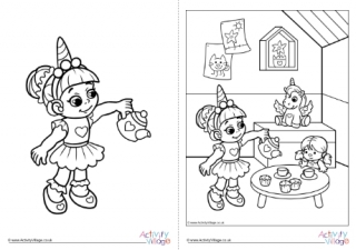 toy box coloring page