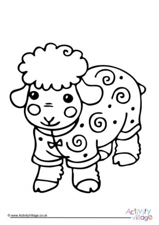 Download Sheep Colouring Pages