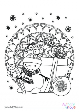 Christmas Colouring Design 10