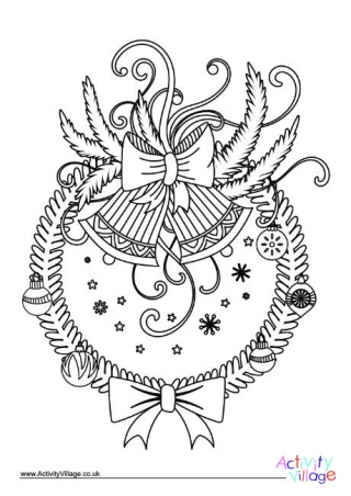 christmas colouring pages for older kids and adults