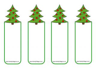 Christmas Tree Bookmarks