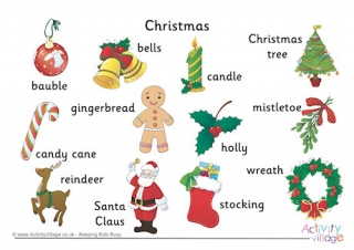 Christmas Word Mat