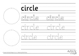 write words in a circle