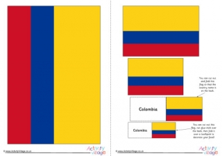 Colombia Flag Printable