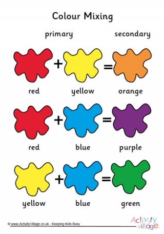 Colour Mixing Worksheet 3