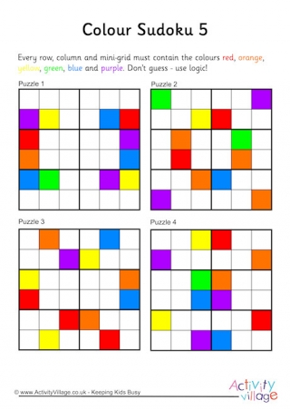 colorku the color sudoku puzzle