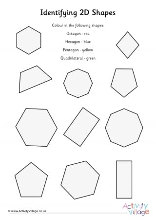 More Shape Worksheets