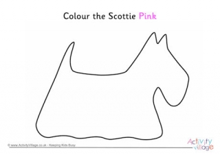 Colour the Scottie Pink