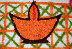 Coloured Sand Rangoli
