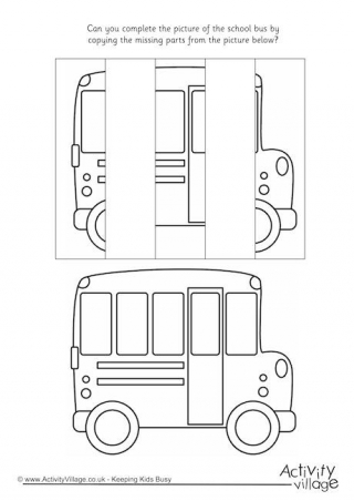 Complete the School Bus Puzzle