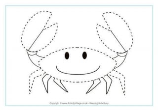 sea creature tracing pages