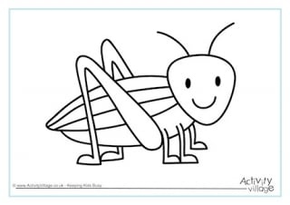 cricket insect coloring pages