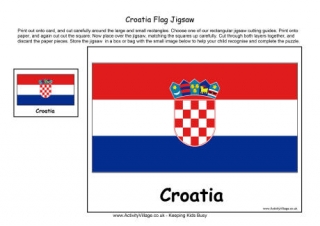 Croatia Flag Jigsaw