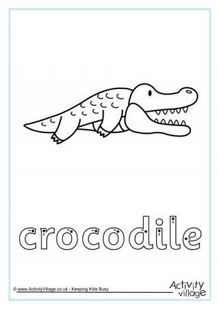 Crocodile Printables