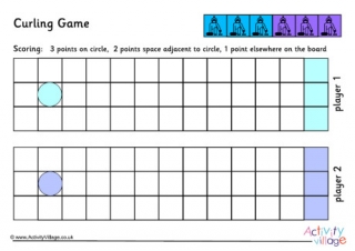 Curling Board Game