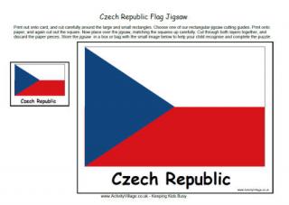 Czech Republic Flag Jigsaw