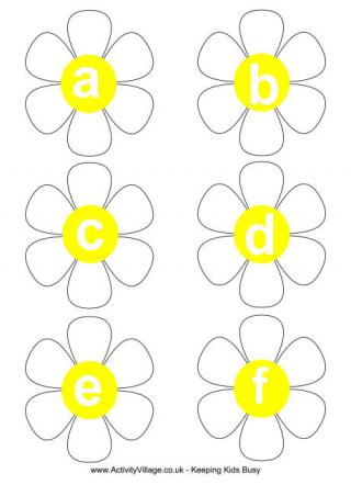 Daisy Alphabet - Lowercase