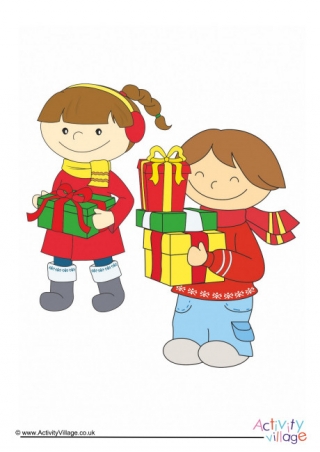 Delivering Christmas Presents Poster