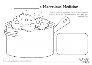 Download George Marvellous Medicine - Free Colouring Pages