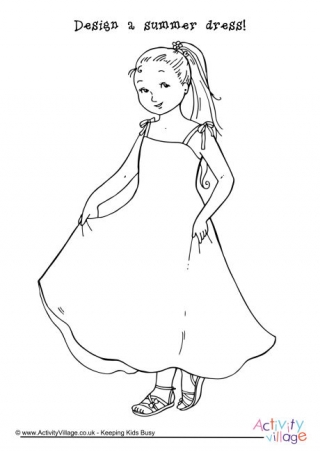 clothing colouring pages