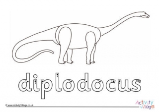 Diplodocus Finger Tracing