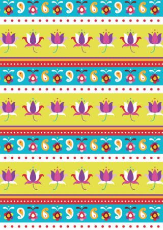 Diwali Scrapbook Paper Lotus