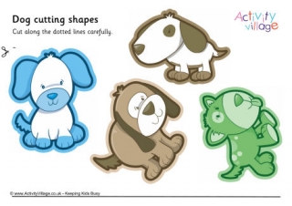 Dog Cutting Shapes 2